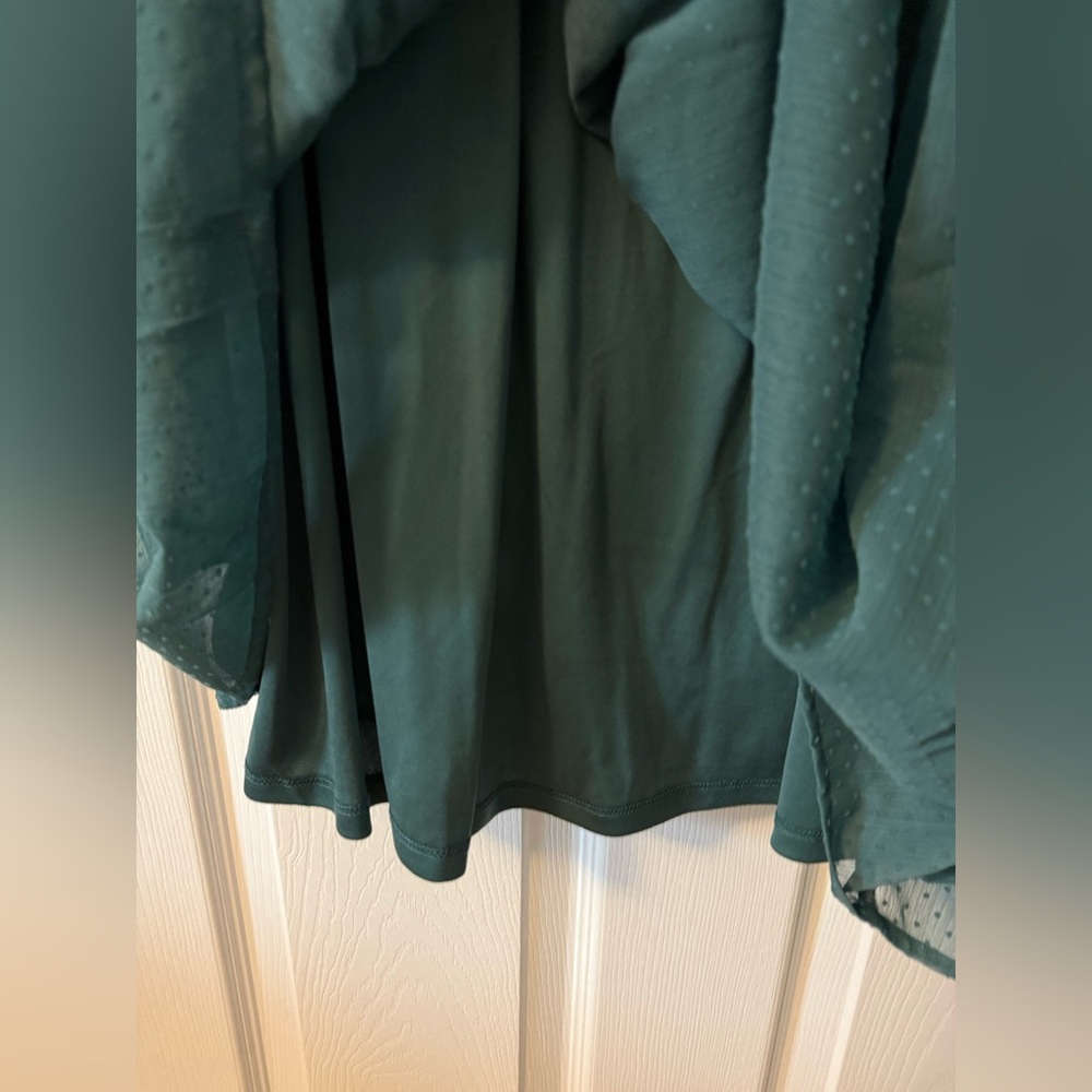 NWT 🪬Teal LC Lauren Conrad 2X Sleeved Dress - Picture 9 of 14